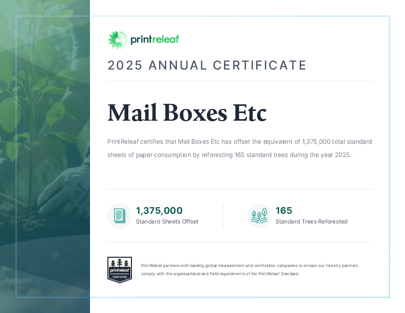 2025 Annual Certificate