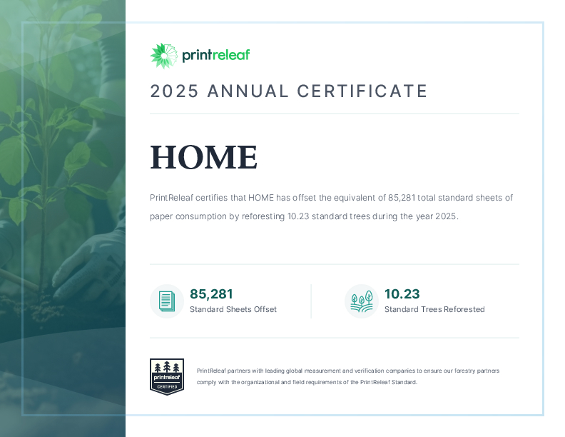 2025 Annual Certificate