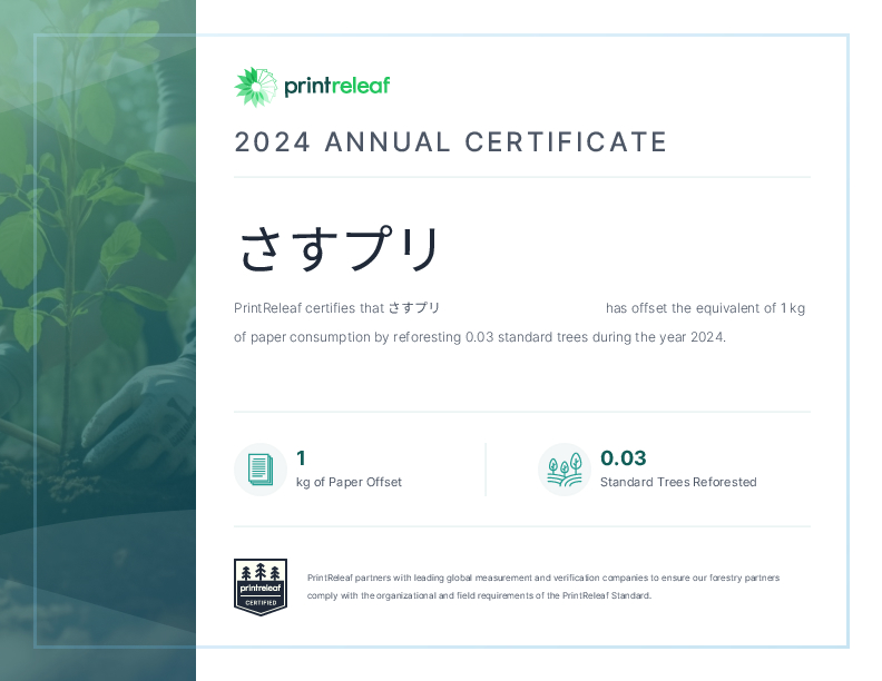 2024 Annual Certificate