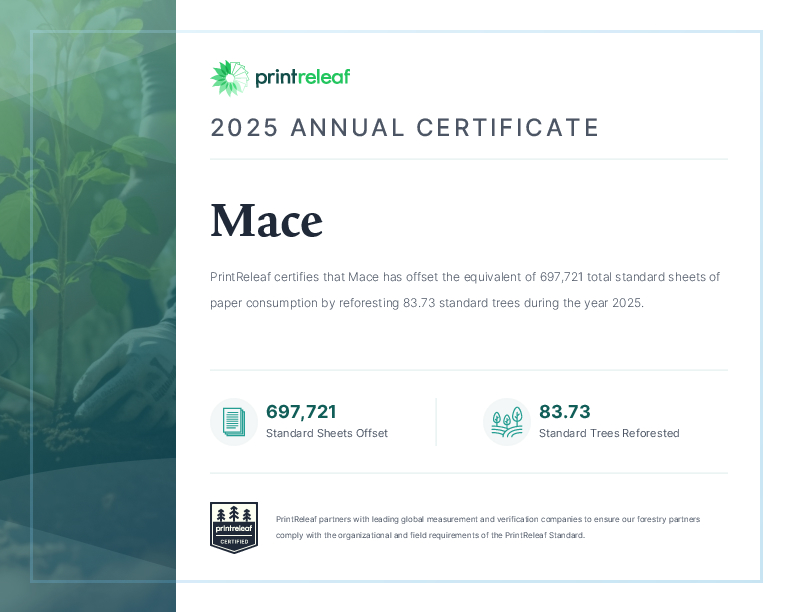 2025 Annual Certificate