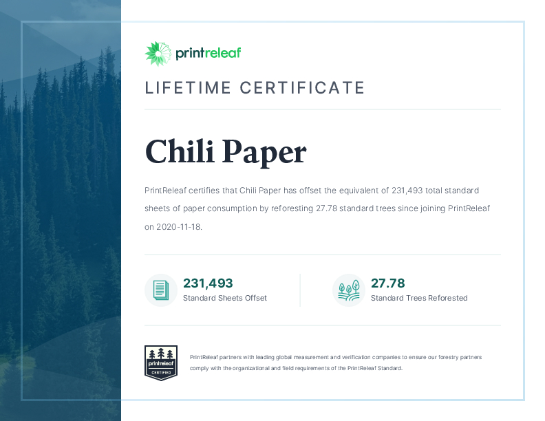 Lifetime Certificate