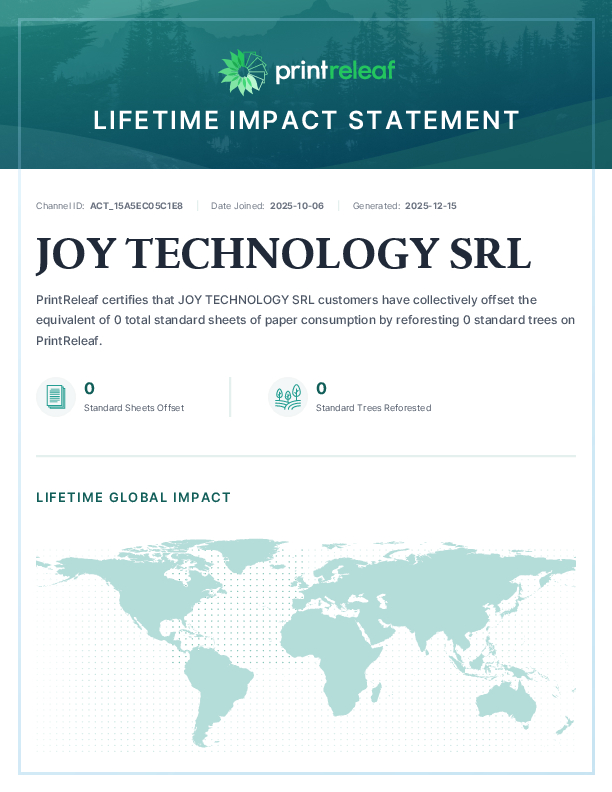 Lifetime Impact Statement