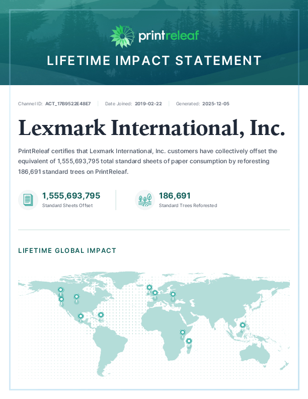 Lifetime Impact Statement