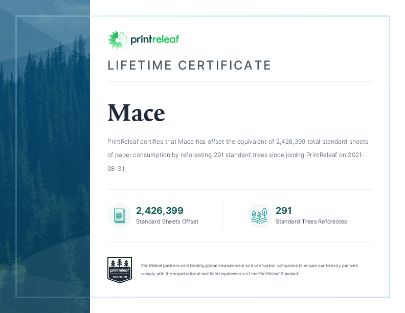 Lifetime Certificate