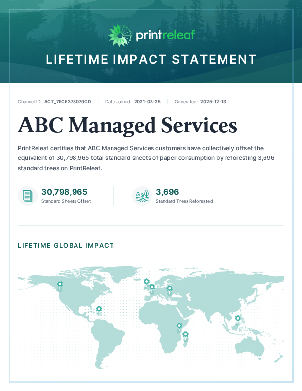 Dichiarazione di impatto a vita