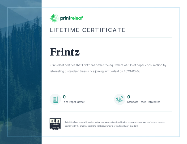 Lifetime Certificate