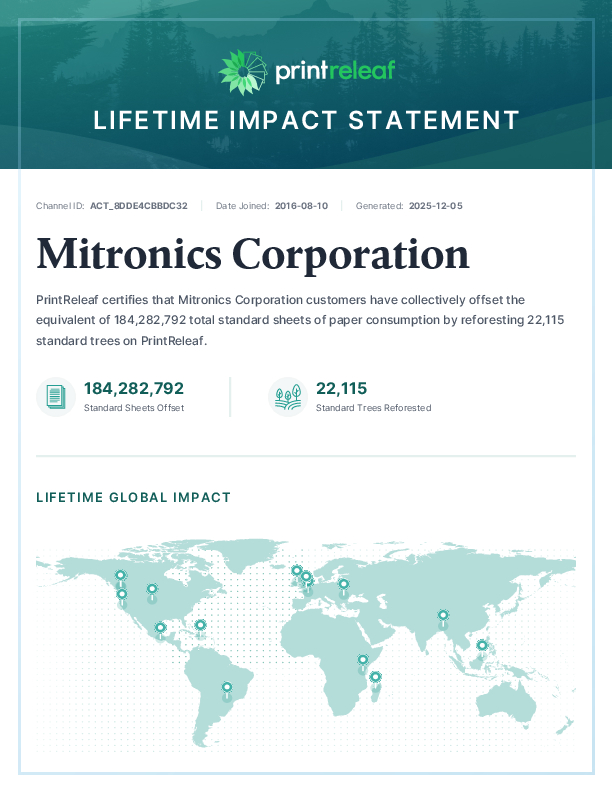 Lifetime Impact Statement