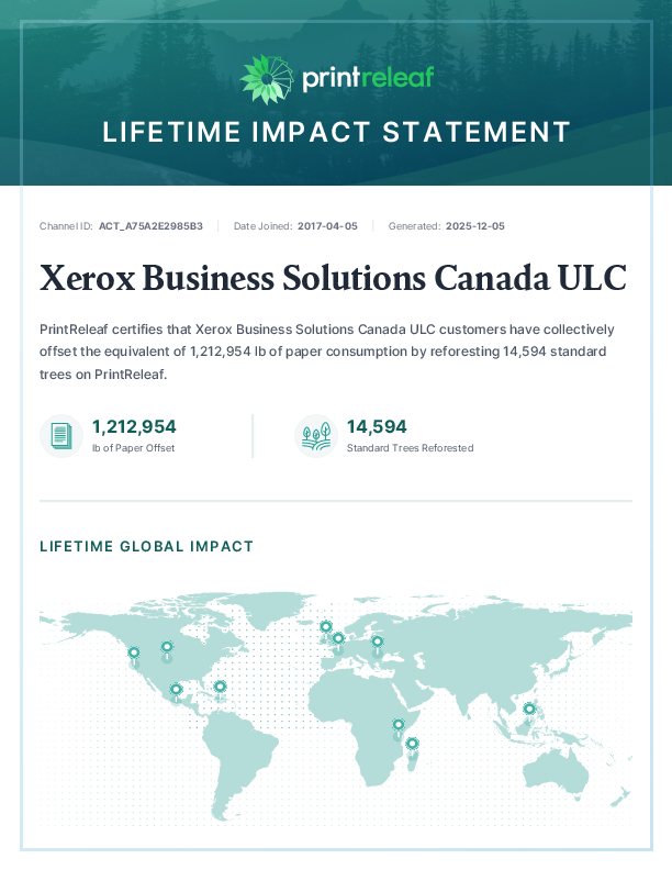 Lifetime Impact Statement
