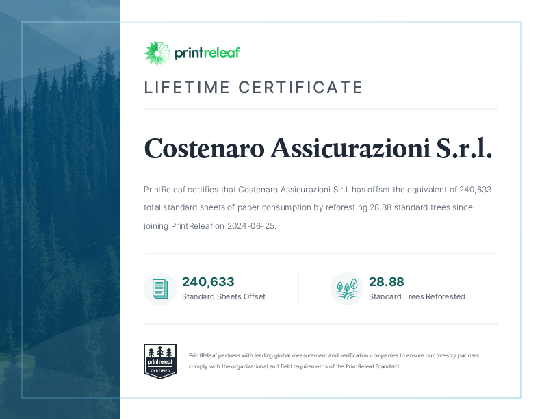 Lifetime Certificate