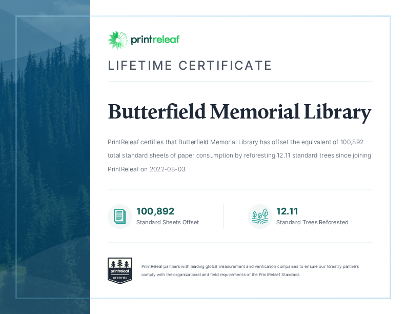 Lifetime Certificate