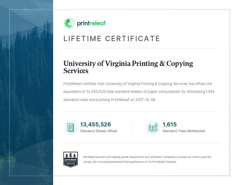 Lifetime Certificate