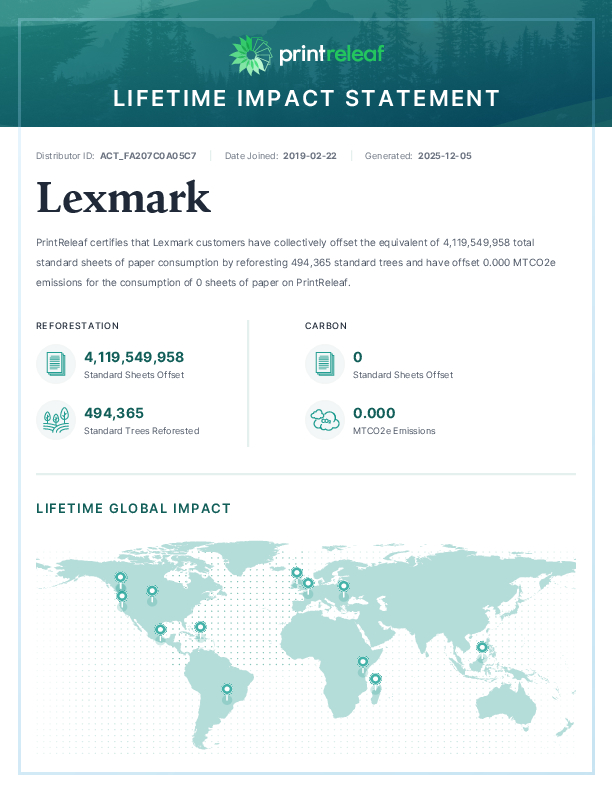 Lifetime Impact Statement